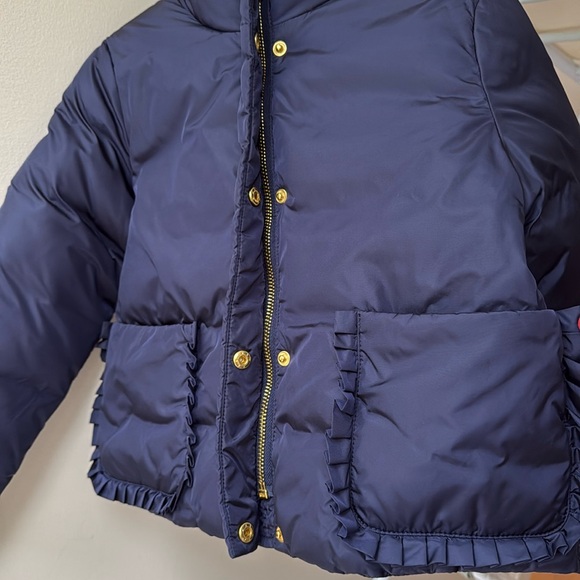 Jacadi girl winter jacket, with packable hide away hoodie, size 6A - Picture 3 of 17